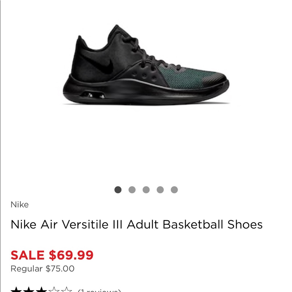 Nike Air Versitile III Adult Basketball Shoes